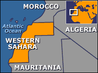 Map of Western Sahara