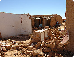 Destroyed homes